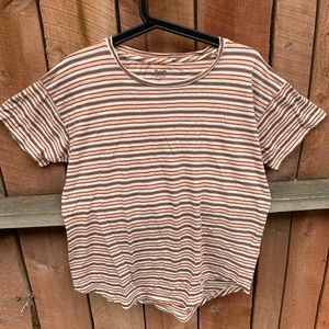 Madewell Striped Tee Shirt -Fits like a Medium